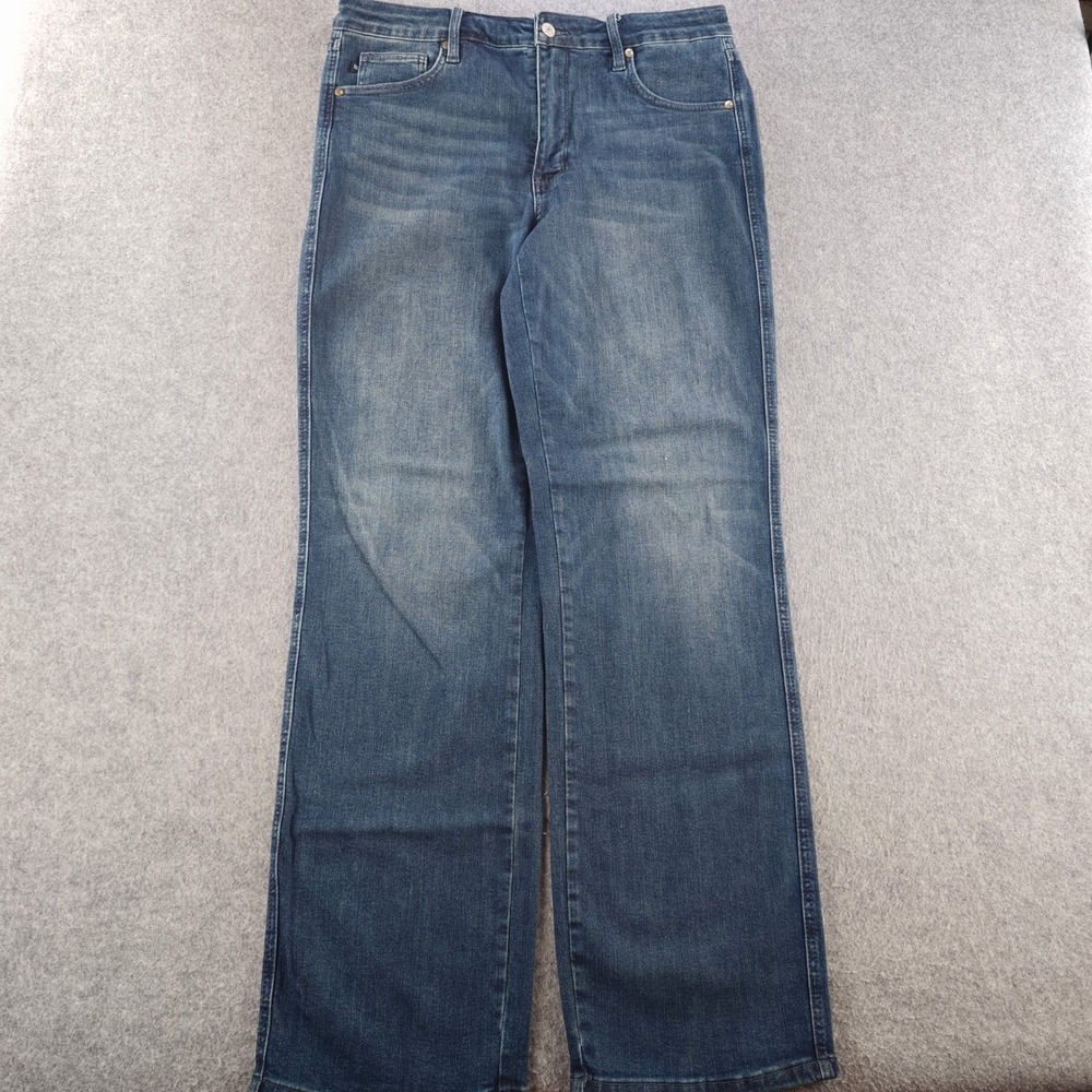 Judy Blue Straight Leg Jeans Womens 15/32 Dark Wash Blue Denim Stretch